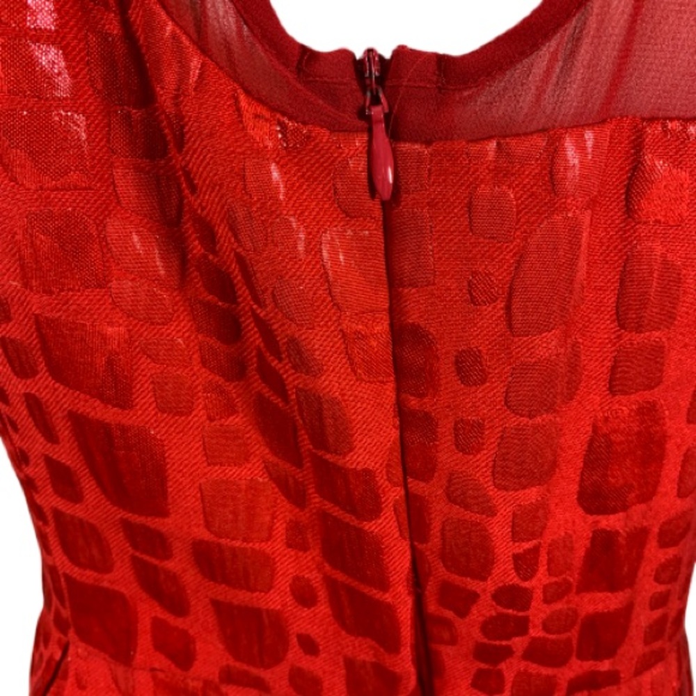 Mac + Jac Red Sheath Sleeveless Dress Size L - Picture 5 of 8